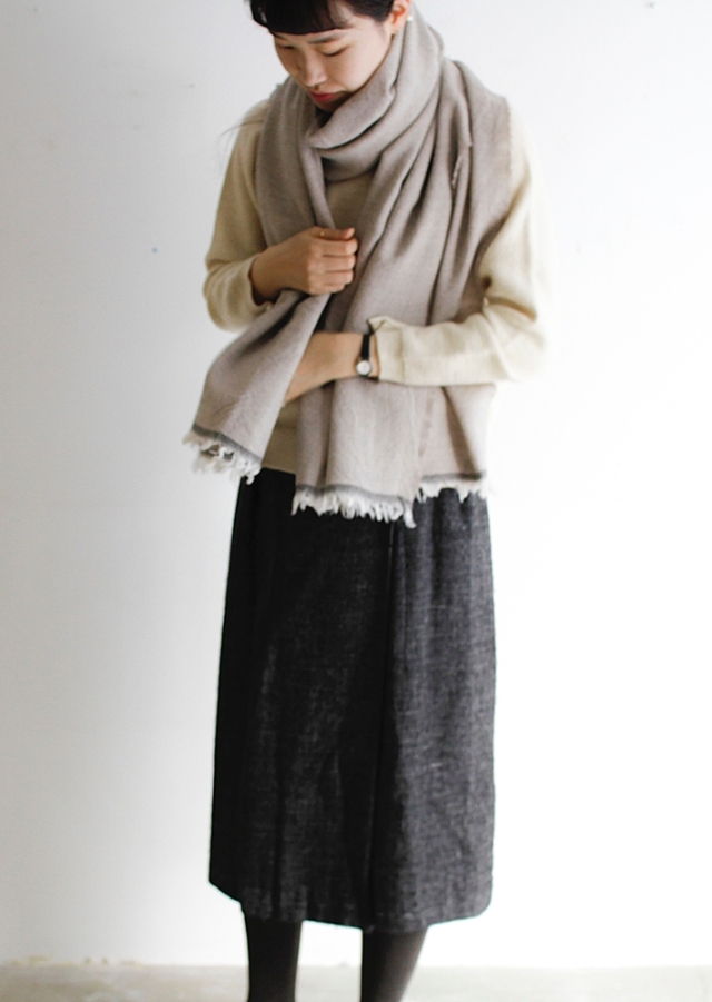 ラプアンカンクリ/ウールスカーフ/VIIRU/ベージュ