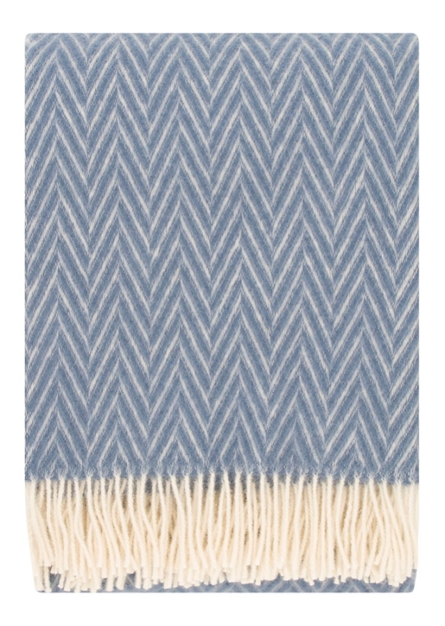 美品　ラプアンカンクリ　iida イイダ　ポケット付きストール　ブルー×ホワイト IIDA pocket shawl（blue-white） LIMITED STOCKS – LAPUAN