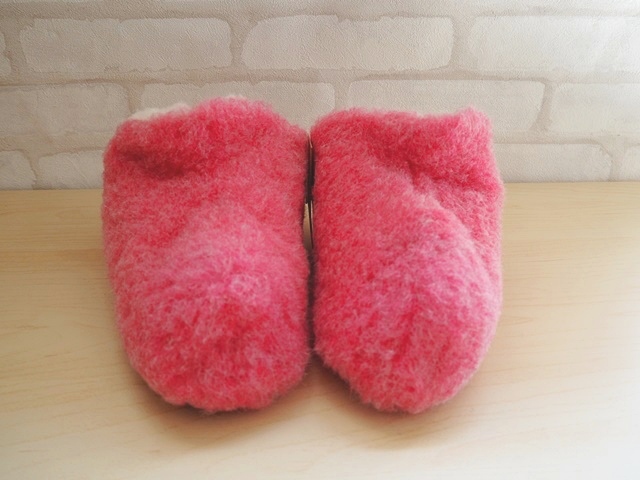 コールドブレーカー/ルームシューズ/ブーティノーヒール/ピンク