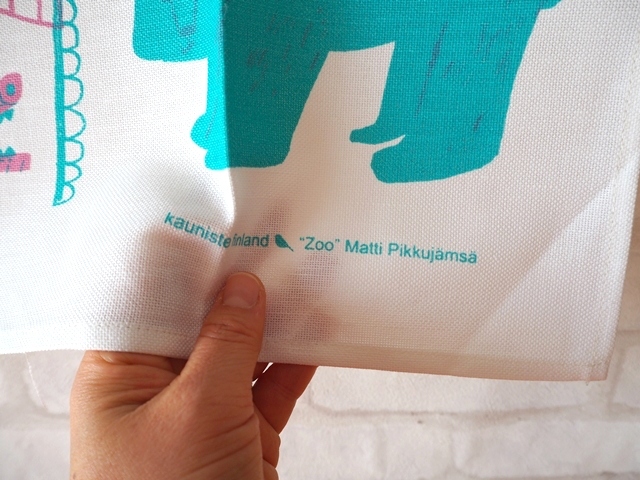 カウニステ/キッチンタオル/動物園/ピンク