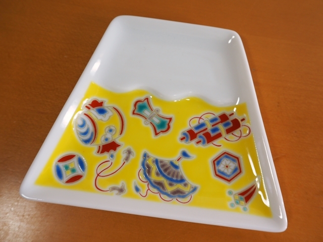 豆富士_九谷焼_醤油皿_小皿