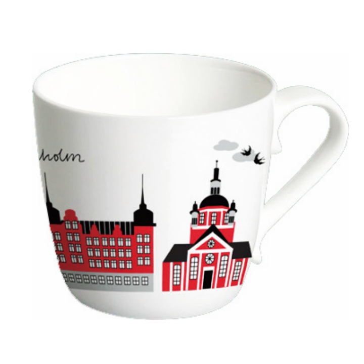 EmelieEk/エミリエエーク/マグカップ/ストックホルム/レッド