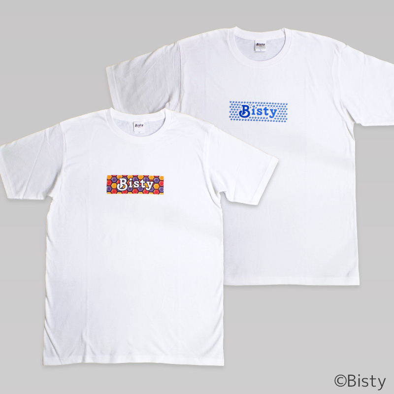 BistyプレミアムTシャツ ハニカム柄 水玉柄