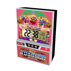 マイジャグラーV ジャグラー スロットクロック4 置き時計 カレンダー アラーム時報