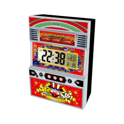 ジャグラー スロットクロック デラックス DX 置き時計 カレンダー アラーム時報 ネオアイムジャグラーEX