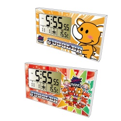 ジャグラー 横型 電波 クロック3 SDver. 置き時計 温度計 カレンダー アラーム機能付き