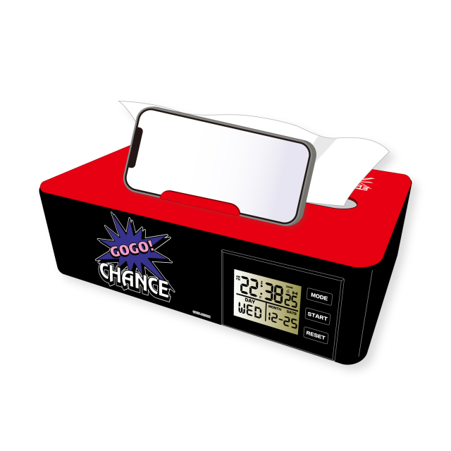 ジャグラー ティッシュクロック / 置き時計 カレンダー アラーム時報 ジャグラー ティッシュクロック / 置き時計 カレンダー アラーム時報