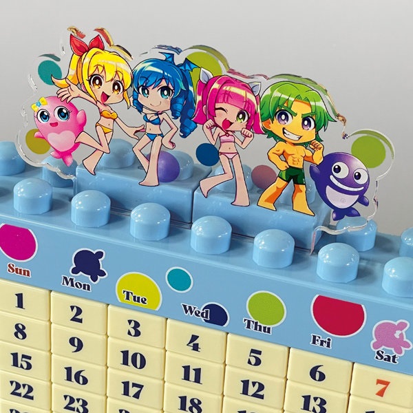 ななたまにあ 海物語 ブロックカレンダー / パチンコ キャラクター グッズ
