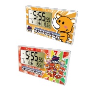 ジャグラー 横型 電波 クロック3 SDver. 置き時計 温度計 カレンダー アラーム機能付き