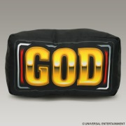 ミリオンゴッド クッション GOD図柄 40cm ポリエステルツイル