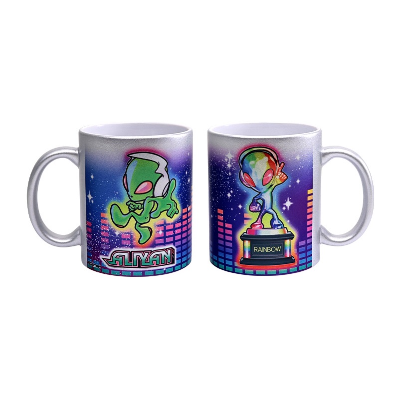 サミー エイリやん メタリックマグカップ 陶器 315ml