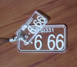 ナンバープレートストラップ　大小セット