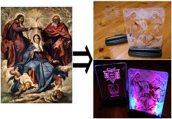 世界に一枚!?　光る!!アクリルボード