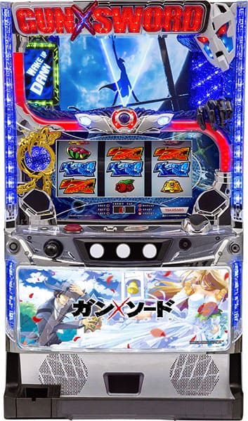 パチスロ実機　高砂電器　ガン×ソードDT