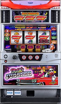 【訳あり：GOGOランプ・リール窓パネル・リール傷あり】パチスロ実機　北電子　ファンキージャグラー／ＫＫ
