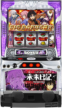 パチスロ実機　EXCITE　未来日記Ｗ