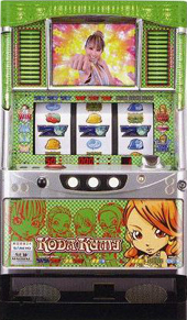 パチスロ実機　SANKYO　倖田來未　KODA KUMI PACHISLOT LIVE IN HALL グリーン