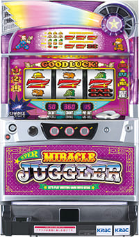 【訳あり：GOGOランプ傷・痛みあり】パチスロ実機　北電子　スーパーミラクルジャグラー／ＫＵ