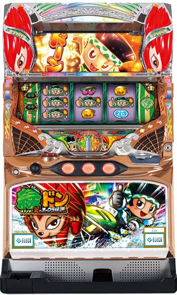 パチスロ実機　エレコ　緑ドン～キラメキ！炎のオーロラ伝説～【３－Ｄ】