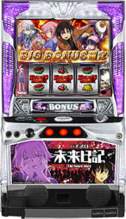 パチスロ実機　EXCITE　未来日記Ｗ