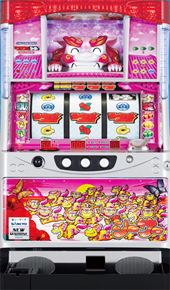 パチスロ実機 SANKYO 楽シーサーR （ピンク）
