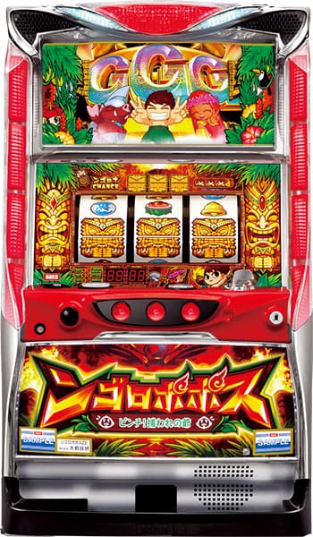 パチスロ実機　大都技研　ンゴロポポス　ピンチ！捕われの爺