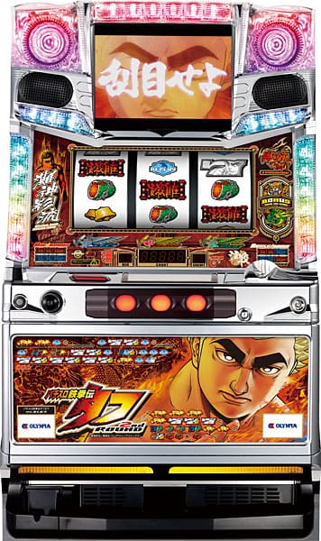 【訳あり：ホッパー・アウトボックス・セレクター無し　コイン不要機付き】パチスロ実機　オリンピア　鉄拳伝タフ　２ｎｄ　ＲＯＵＮＤ