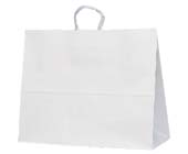 手提げ袋　Ｔ－１７　白無地　＃１７４８　（１００枚）