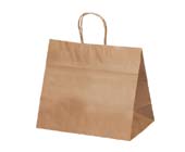 手提げ袋　Ｔ－９Ｗ　茶無地　＃１０９６　２００枚