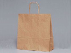 手提げ袋　茶無地