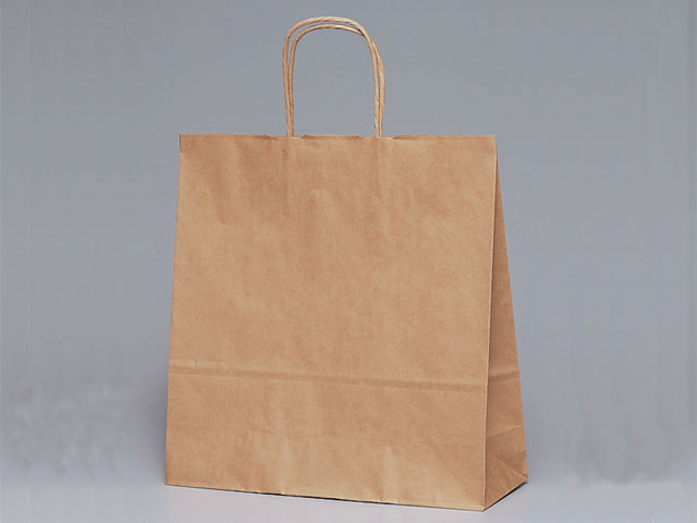 手提げ袋　茶無地