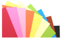 【１枚から販売！】リンテック　色画用紙　ニューカラーＲ<１１０ Ｋ>　４切　Ｃ色（Ｎｏ.３００～４００）　１枚