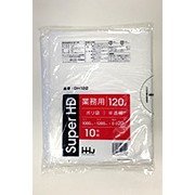 【個人宅配送可】再生原料使用　ポリ袋　120L　HDPE　0.025×1000×1200　半透明　10枚×30冊(300枚)　GE123【取り寄せ商品・即納不可・代引き不可・返品不可】 ポリ袋 0．02 HD120リットル 半透明 1000×1200mm 1