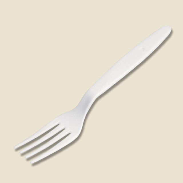 ホワイトプラスチックフォーク 未開封 プラスチックフォーク アイボリー 16cm ≪個包装≫ （100本入）