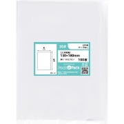OPP袋【2L写真用】横130x縦180mm テープなし (100枚) 30ミクロン プラスパック P041