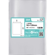 OPP袋【L判写真用】横92x縦130mm テープなし (100枚) 30ミクロン プラスパック P091