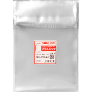 OPP袋【ブルーレイ】横149x縦178+40mm 本体テープ付き (100枚) 【厚手】40ミクロン プラスパック T410