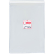 OPP袋【A4サイズ】横225x縦310+40mm テープ付き (100枚) 30ミクロン プラスパック T324