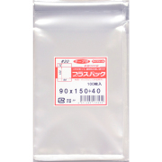 OPP袋 横90x縦150+40mm テープ付き (1,000枚) 30ミクロン プラスパック T327