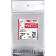 OPP袋 ヘッダー袋 【70mm 缶バッジ対応】横85x縦(30+90)+30mm (100枚)【厚手】40ミクロン プラスパック HN537