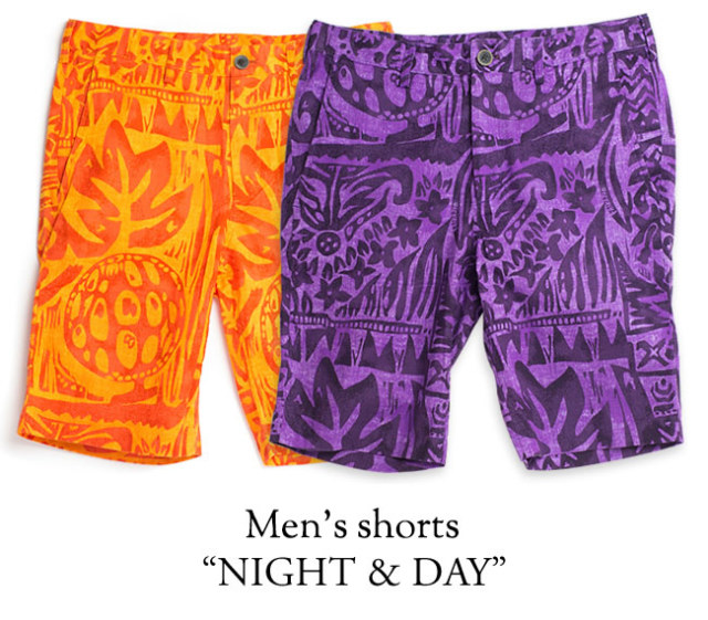 Paikajiアロハシャツ メンズアロハハーフパンツ Night Day