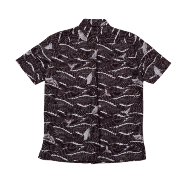 PAIKAJI 】 Men's Short-Sleeve Shirt/Whale Note