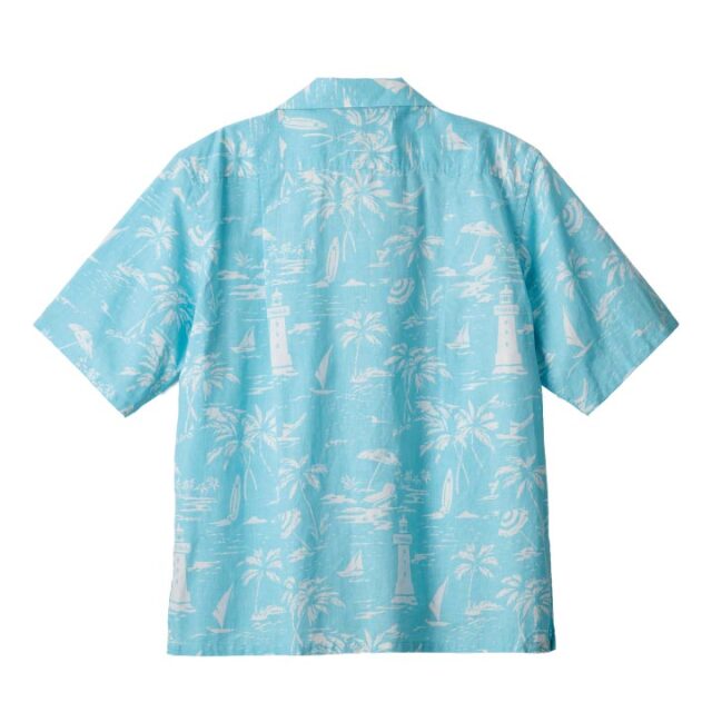 PAIKAJI 　アロハ　M　DeepForest レギュラーフィット PAIKAJI アロハシャツ】Men's Short-Sleeve Shirt/帆船