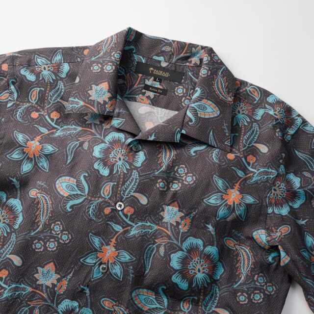 23ss minus (-) タイムレス カモン アロハ シャツ ブラック 系 23ss minus (-) タイムレス カモン アロハ シャツ ブラック 系