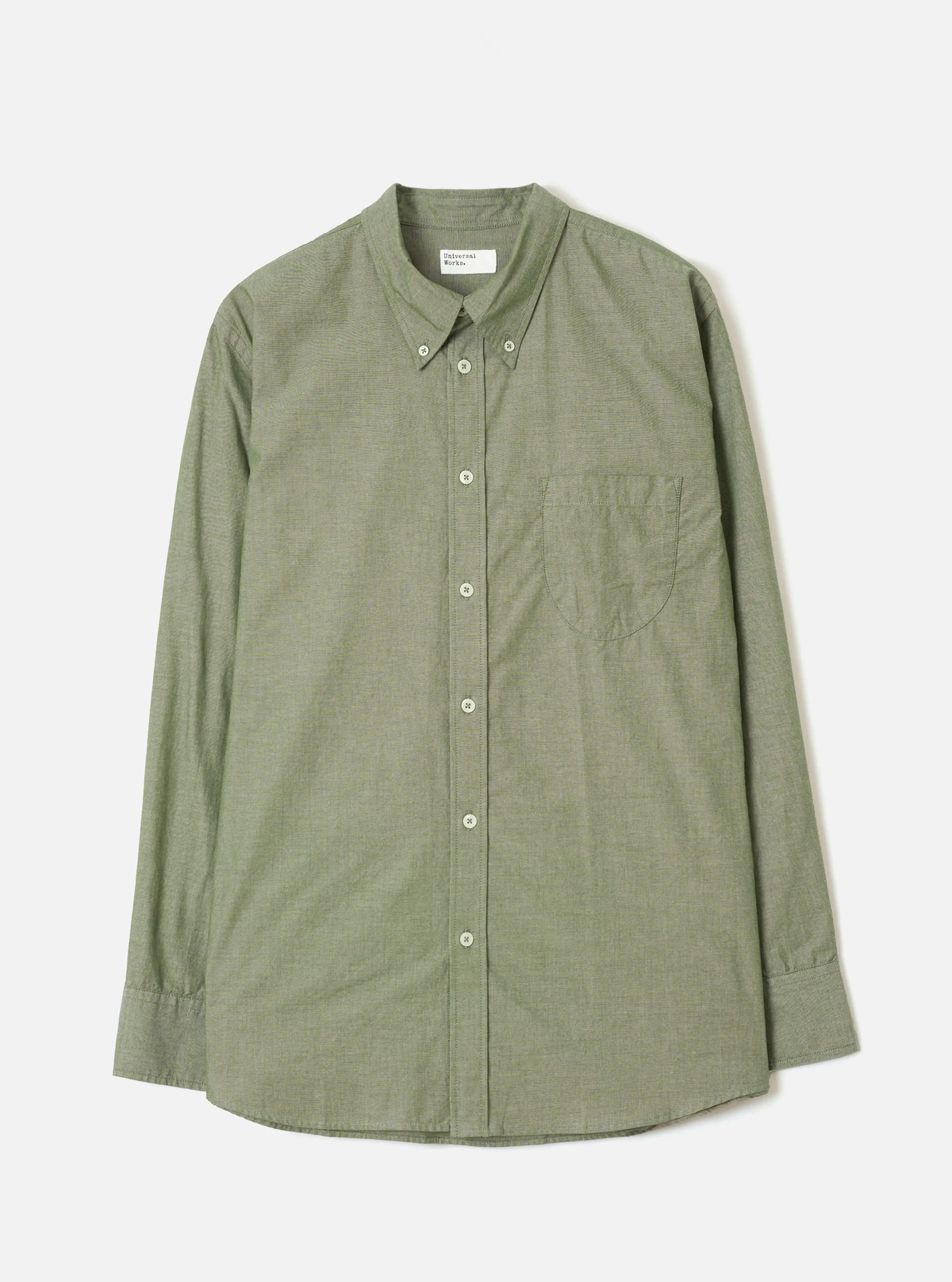 Universal Works ユニバーサルワークス Olive Prince Chambray Daybrook Shirt