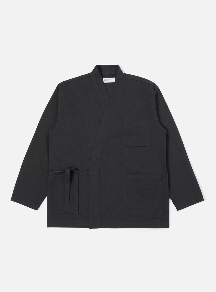 Universal Works ユニバーサルワークス Kyoto Work Jacket In Black Twill