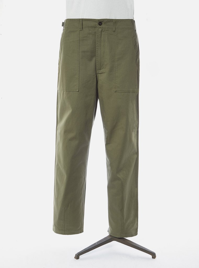 ユニバーサルワークス ファティーグ パンツ Universal Works Fatigue Pant In Light Olive Twill