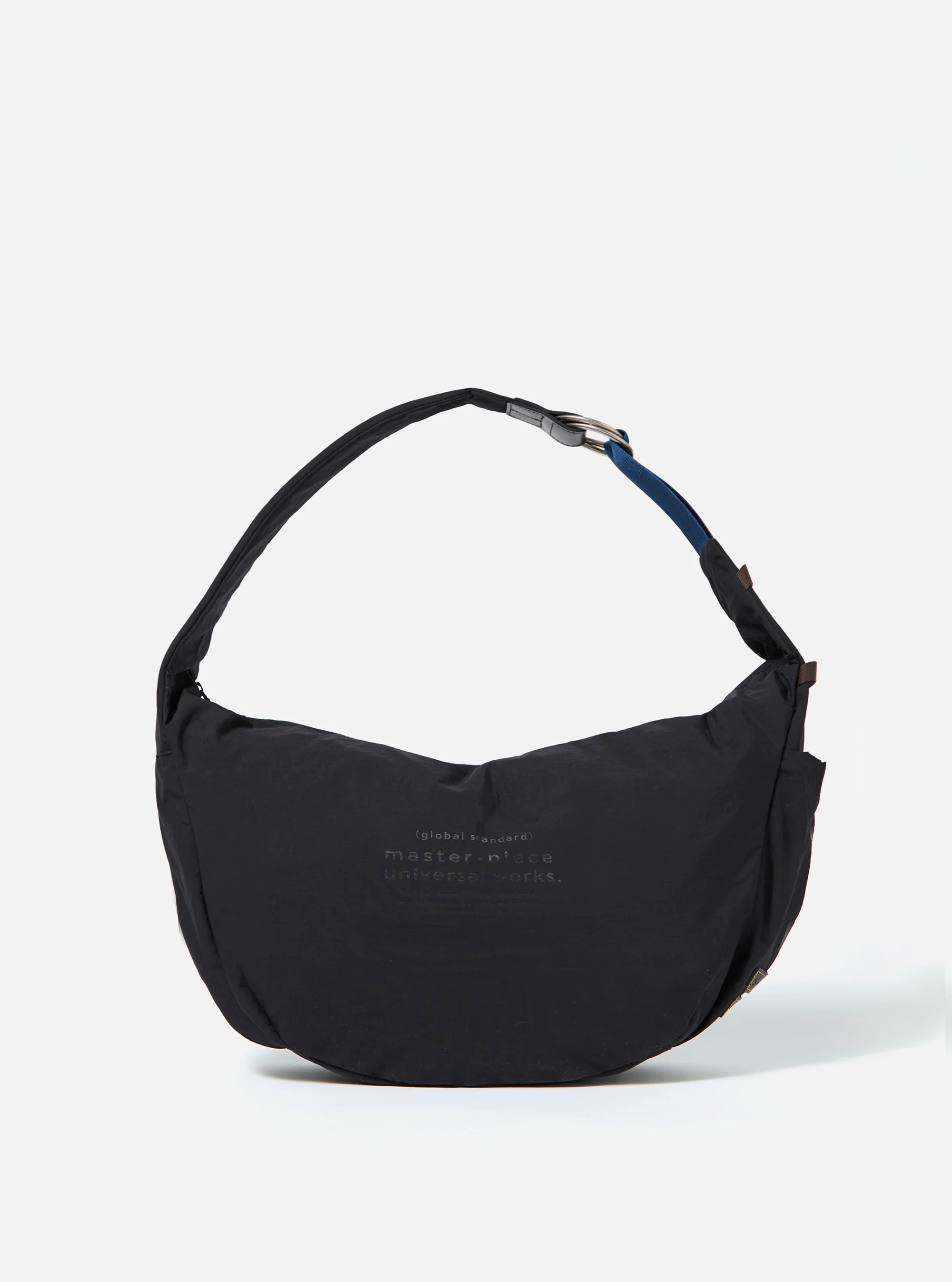 master-piece x Universal Works Black Medium Canvas Shoulder Bag