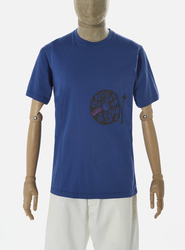 Universal Works ユニバーサルワークス Tシャツ 春夏用 ブルー