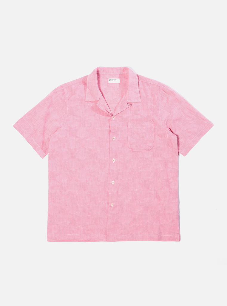 Universal Works ユニバーサルワークス Road Shirt In Red Star Weave